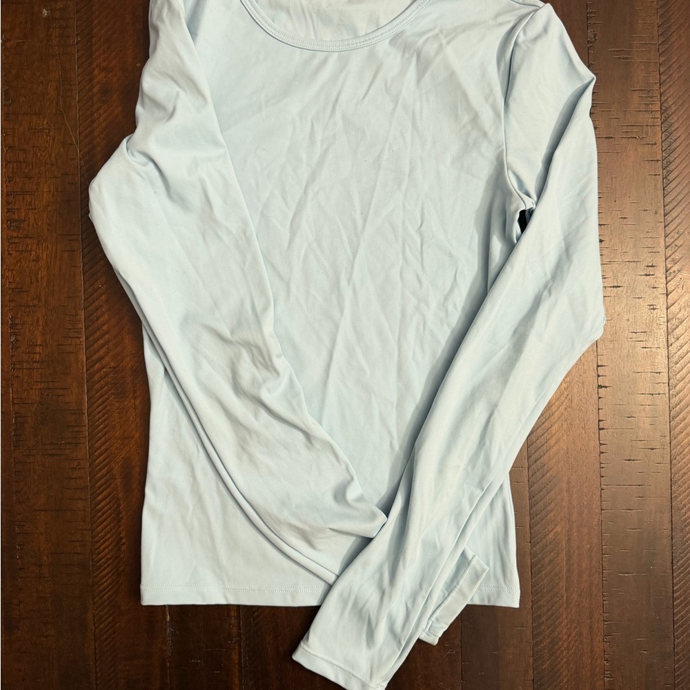 Light Blue Long Sleeve Women's Top